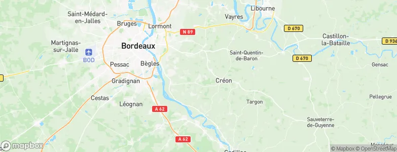 Sadirac, France Map