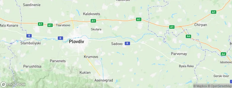 Sadovo, Bulgaria Map