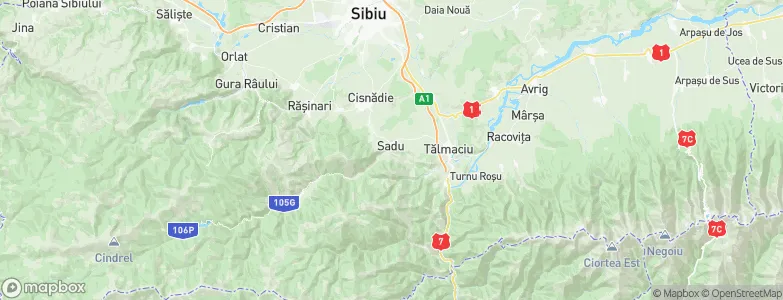 Sadu, Romania Map