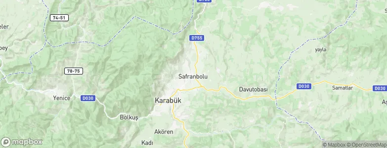 Safranbolu, Turkey Map