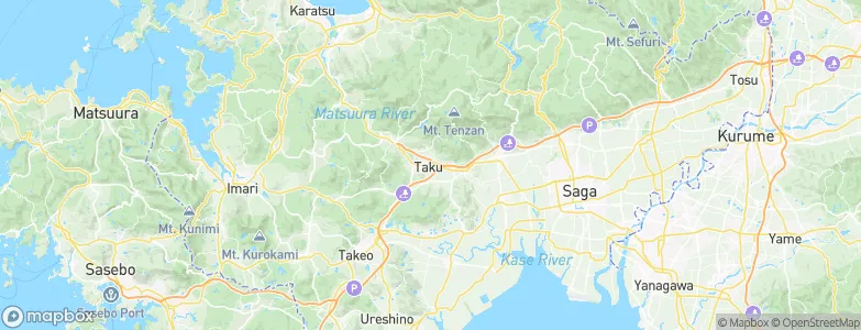 Saga Prefecture, Japan Map