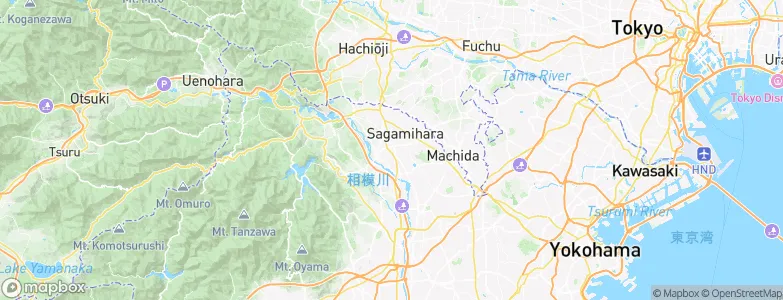 Sagamihara, Japan Map