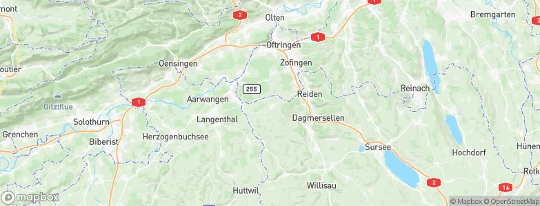 Sagen, Switzerland Map