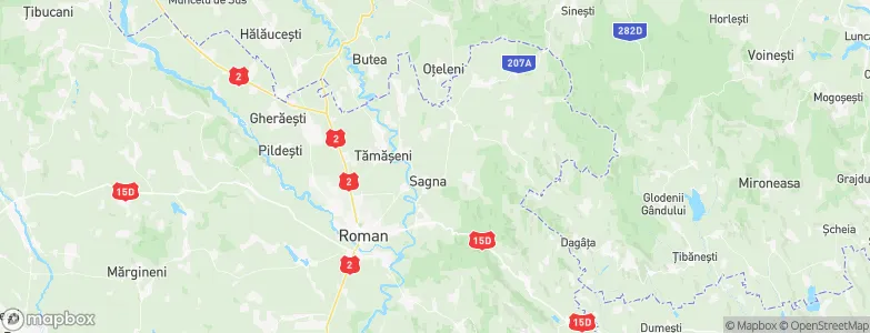 Sagna, Romania Map