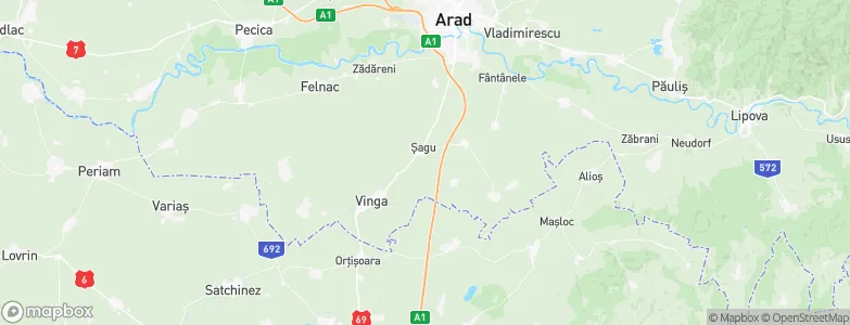 Şagu, Romania Map