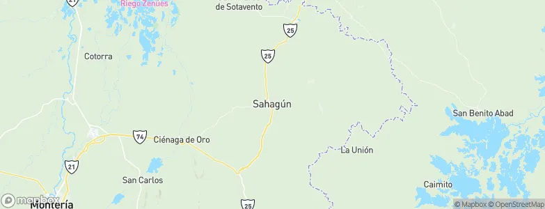 Sahagún, Colombia Map