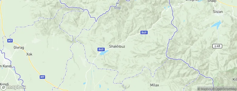 Şahbuz, Azerbaijan Map