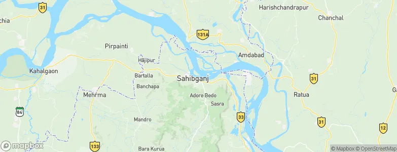 Sāhibganj, India Map