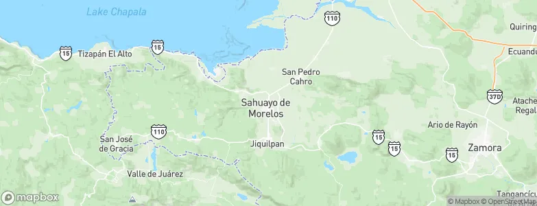 Sahuayo de Morelos, Mexico Map