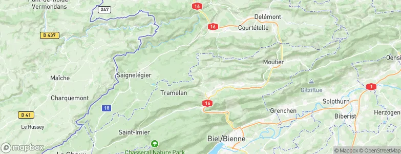 Saicourt, Switzerland Map