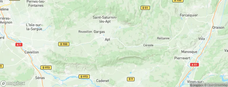 Saignon, France Map