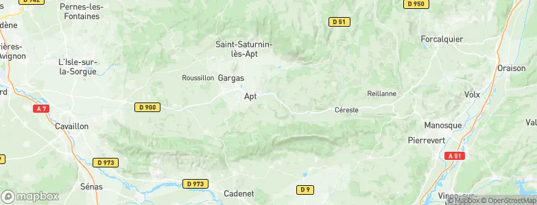 Saignon, France Map