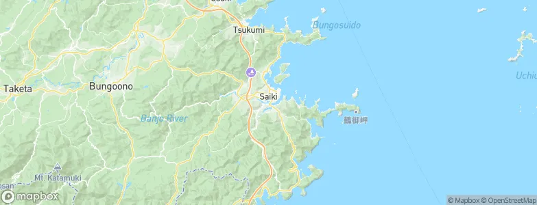 Saiki, Japan Map