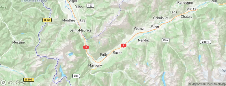 Saillon, Switzerland Map