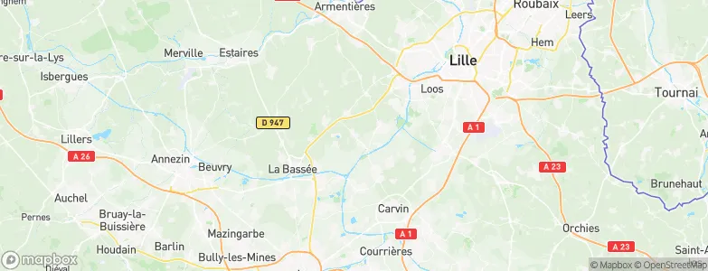 Sainghin-en-Weppes, France Map