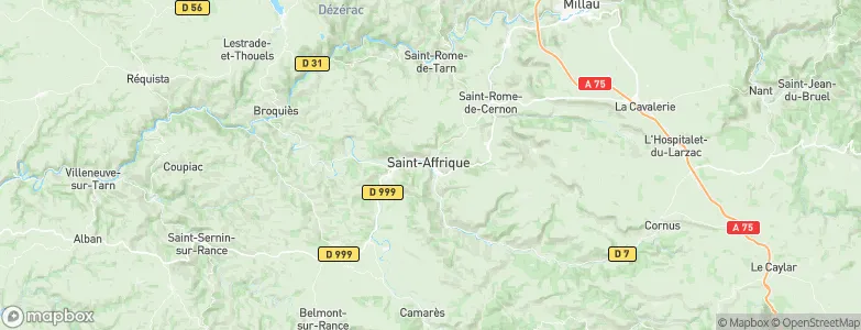 Saint-Affrique, France Map