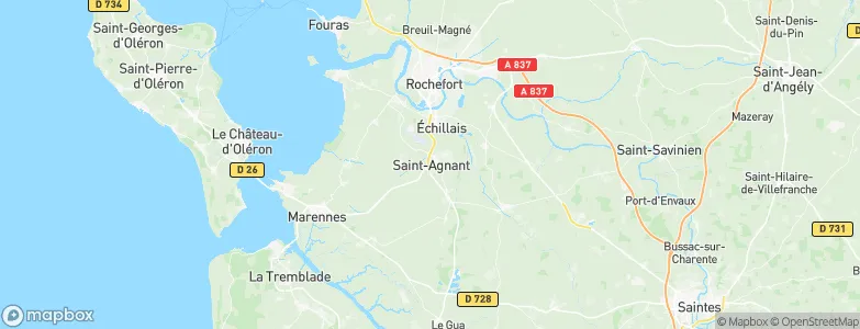 Saint-Agnant, France Map