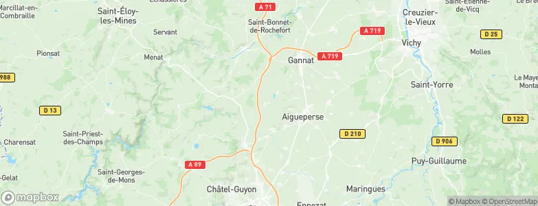 Saint-Agoulin, France Map