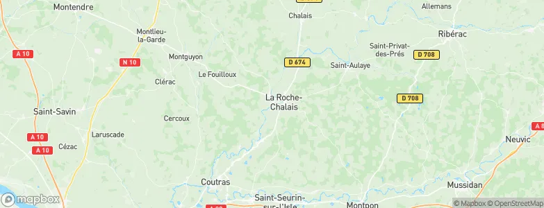 Saint-Aigulin, France Map