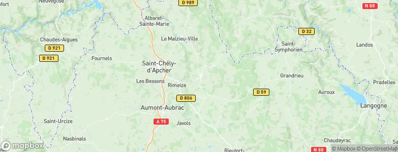 Saint-Alban-sur-Limagnole, France Map