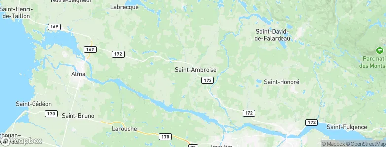 Saint-Ambroise, Canada Map