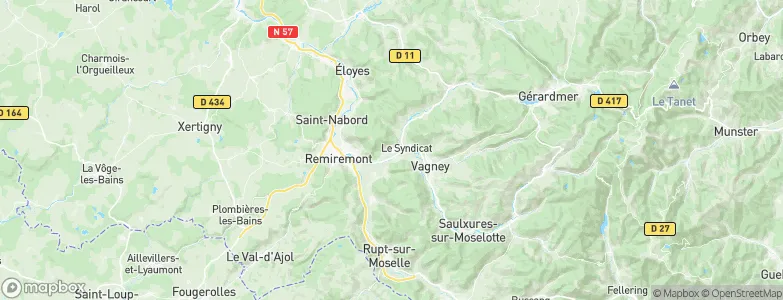 Saint-Amé, France Map
