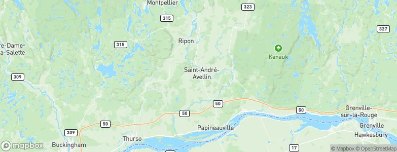 Saint-André-Avellin, Canada Map