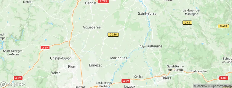 Saint-André-le-Coq, France Map