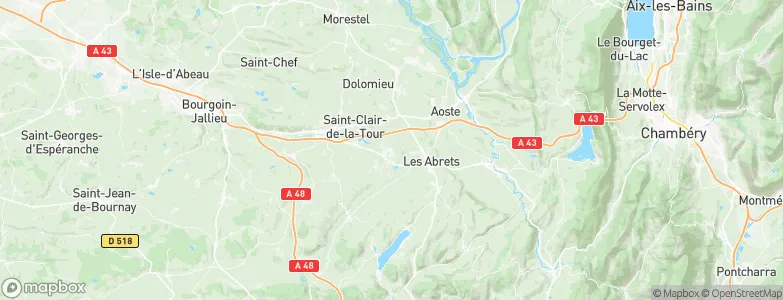 Saint-André-le-Gaz, France Map