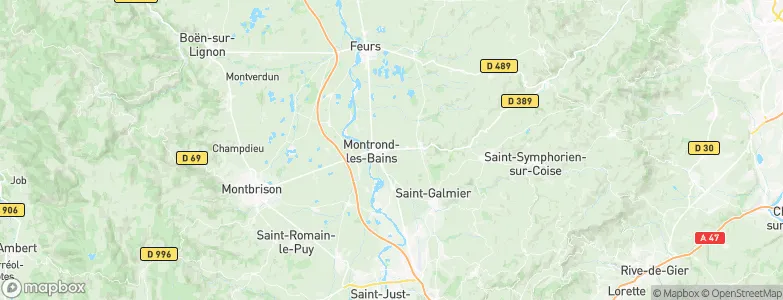 Saint-André-le-Puy, France Map