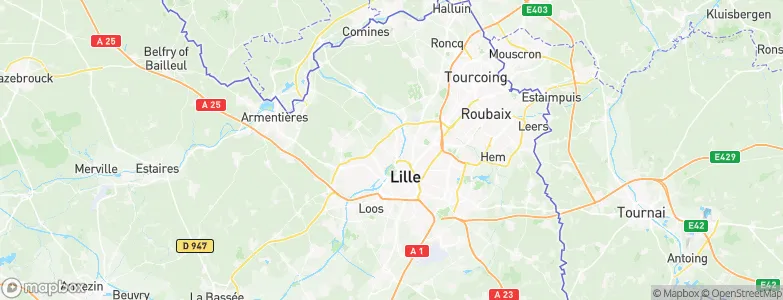 Saint-André-lez-Lille, France Map
