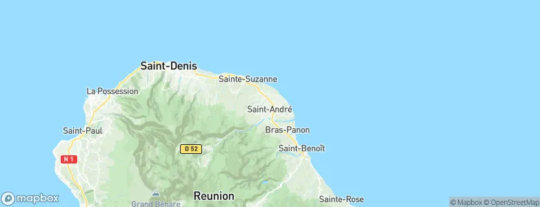 Saint-André, Réunion Map