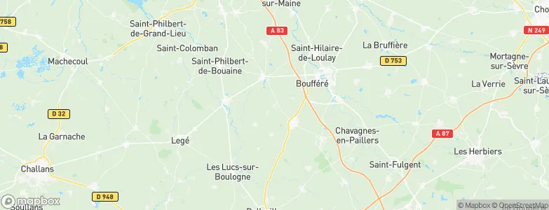 Saint-André-Treize-Voies, France Map