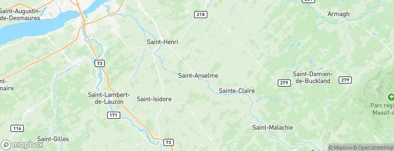 Saint-Anselme, Canada Map