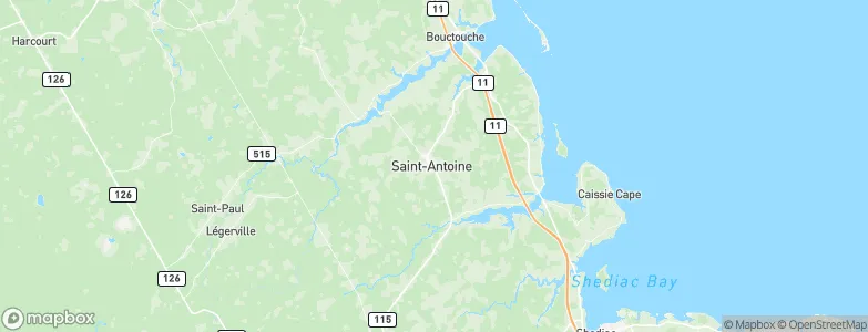 Saint-Antoine, Canada Map