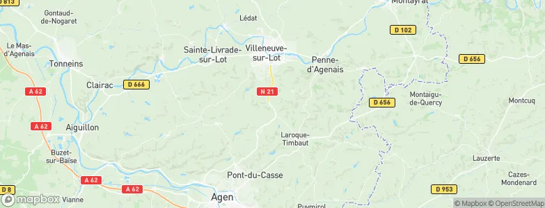 Saint-Antoine-de-Ficalba, France Map