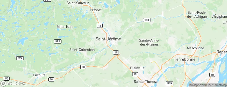 Saint-Antoine-des-Laurentides, Canada Map