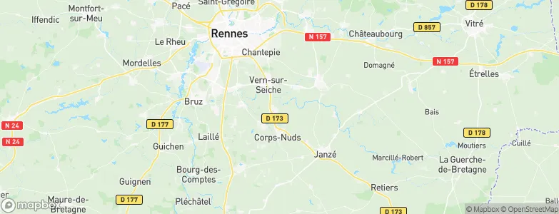 Saint-Armel, France Map