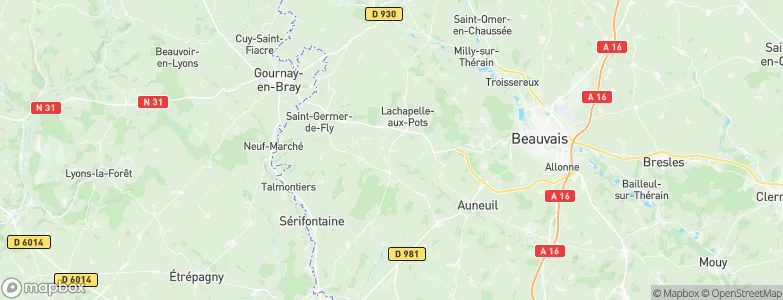 Saint-Aubin-en-Bray, France Map
