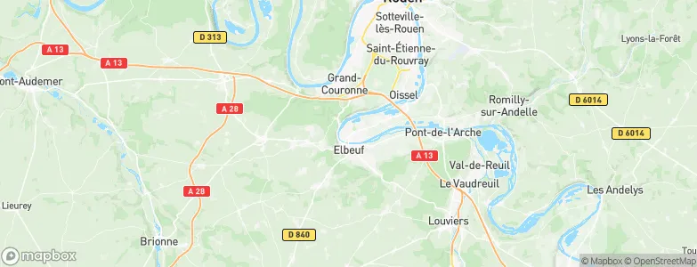 Saint-Aubin-lès-Elbeuf, France Map