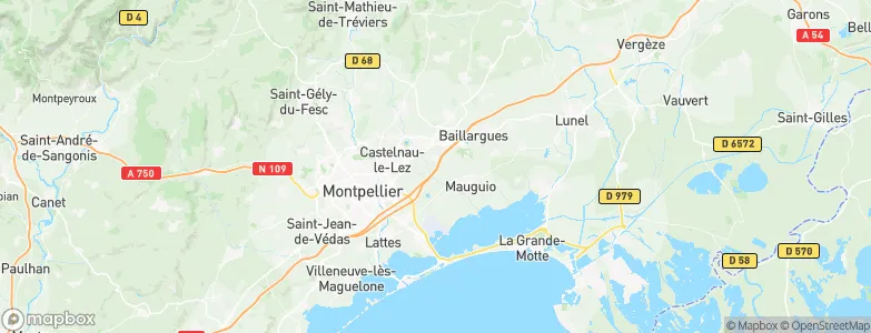 Saint-Aunès, France Map