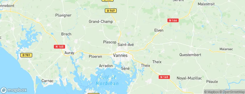 Saint-Avé, France Map
