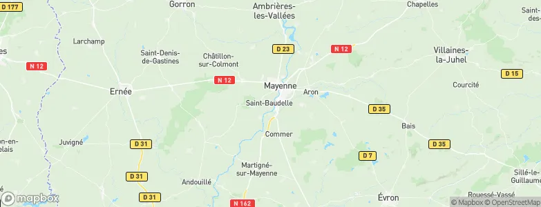 Saint-Baudelle, France Map