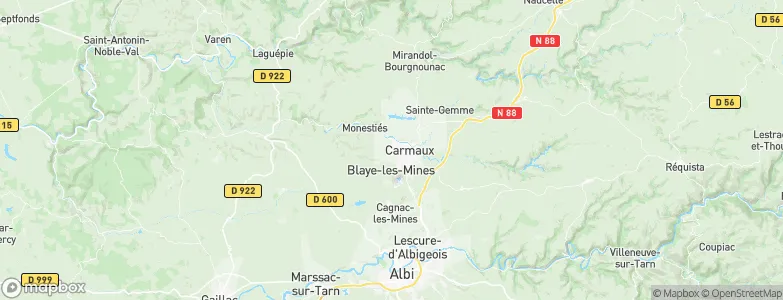Saint-Benoît-de-Carmaux, France Map