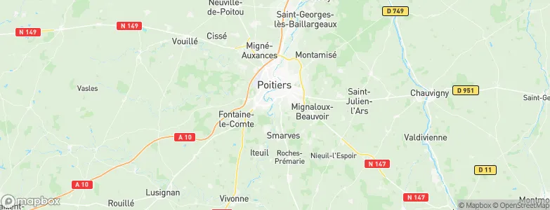 Saint-Benoît, France Map