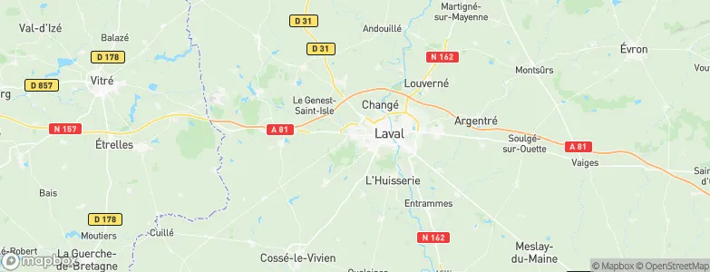 Saint-Berthevin, France Map