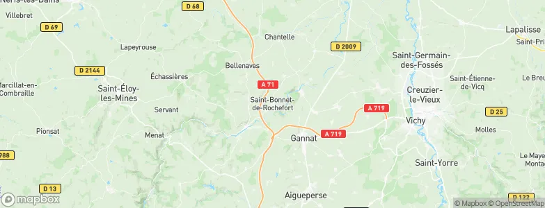 Saint-Bonnet-de-Rochefort, France Map