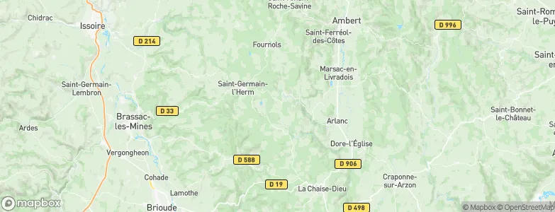 Saint-Bonnet-le-Bourg, France Map