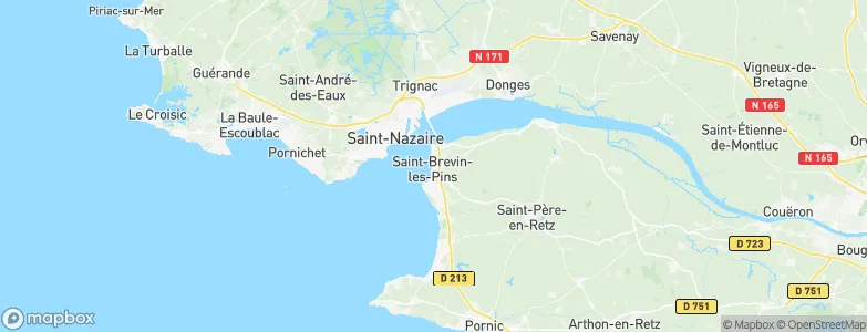Saint-Brevin-les-Pins, France Map