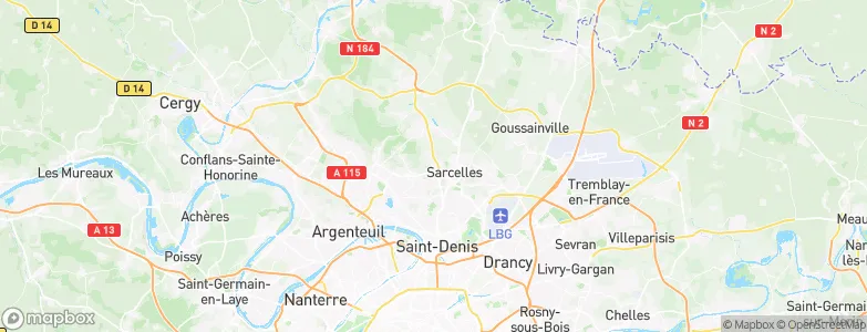 Saint-Brice-sous-Forêt, France Map